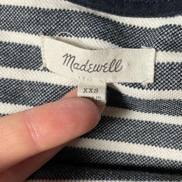 Madewell Dress Women’s Sz XXS Effortless Striped Tank Minimalistic - Picture 6 of 7